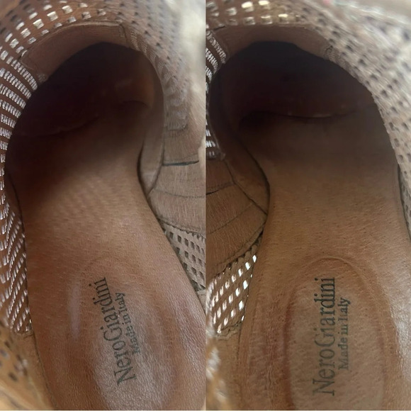 Nero Giardini ANKLE BOOT PERFORATED  LEATHER 
IN CHAMPAGNE - Picture 10 of 14